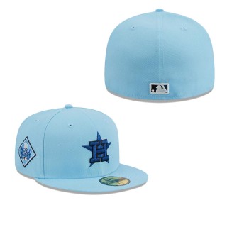 Houston Astros Light Blue Fitted Hat