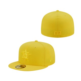 Houston Astros Icon Color Pack 59FIFTY Fitted Hat Yellow