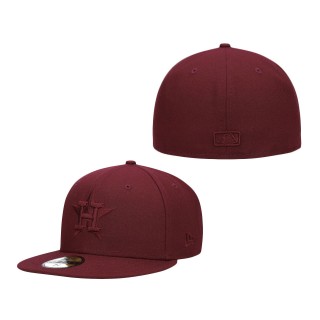 Houston Astros Oxblood Tonal 59FIFTY Fitted Hat Maroon