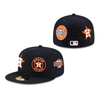 Houston Astros Patch Pride 59FIFTY Fitted Hat Navy