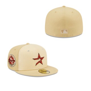 Houston Astros Raffia Front Fitted Hat