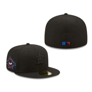 Houston Astros The Astrodome Splatter 59FIFTY Fitted Black