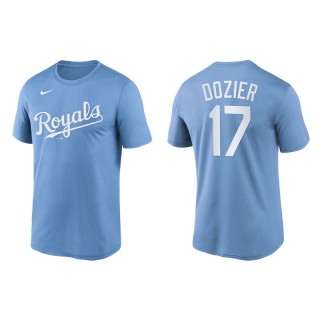 Hunter Dozier Kansas City Royals Powder Blue Wordmark Legend T-Shirt