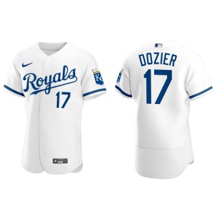 Hunter Dozier Kansas City Royals White Home 2022 Authentic Jersey