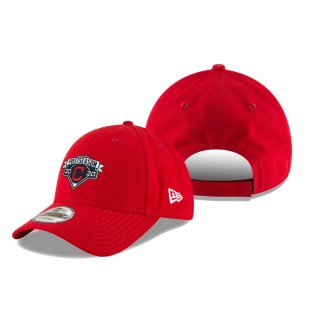 Cleveland Indians Red 2020 Postseason Locker Room 9FORTY Adjustable Hat