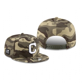 Cleveland Indians Camo 2021 Armed Forces Day 9FIFTY Snapback Hat