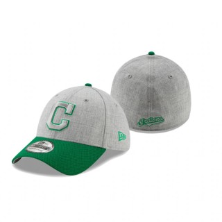 Indians Gray Green 2021 St. Patrick's Day Change Up Redux 39THIRTY Hat