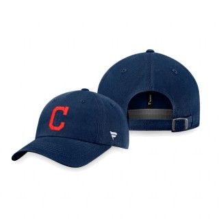 Cleveland Indians Navy Core Adjustable Hat