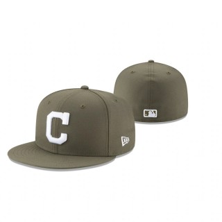 Indians Green Fashion Color Basic 59FIFTY Fitted Hat