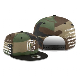 Cleveland Indians Camo Flag Fade 9FIFTY Snapback Hat