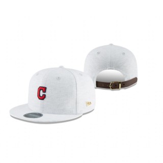 Cleveland Indians Gray Micro Stitch 9Fifty Snapback Hat