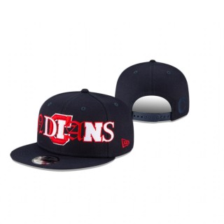 Cleveland Indians Navy Mixed Font 9Fifty Snapback Hat