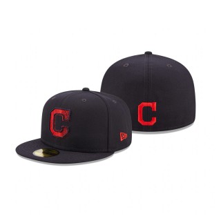 Indians Scored 59FIFTY Fitted Navy Hat