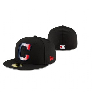 Indians Black Ombre 59FIFTY Fitted Hat
