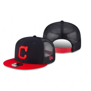 Cleveland Indians Navy Red On-Field Replica 9FIFTY Snapback Hat