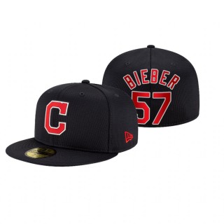 Indians Shane Bieber Navy 2021 Clubhouse Hat