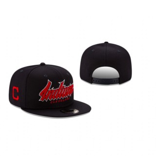 Cleveland Indians Navy Slab 9Fifty Snapback Hat
