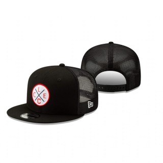 Cleveland Indians Black Vert Trucker 9FIFTY Adjustable Hat
