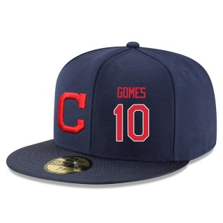 Cleveland Indians Yan Gomes Navy 59FIFTY Fitted Hat