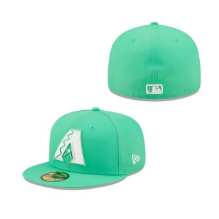 Island Green White Logo Arizona Diamondbacks 59FIFTY Fitted Hat
