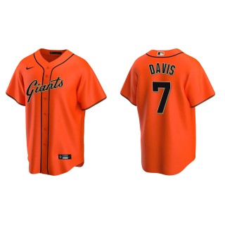 Men's San Francisco Giants J.D. Davis Orange Replica Alternate Jersey