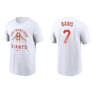 Men's San Francisco Giants J.D. Davis White City Connect Graphic T-Shirt