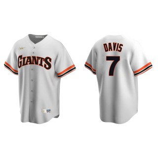Men's San Francisco Giants J.D. Davis White Cooperstown Collection Home Jersey