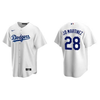 J.D. Martinez Men's Los Angeles Dodgers Nike White Home Replica Jersey