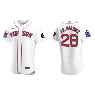 J.D. Martinez Boston Red Sox White 2022 Little League Classic Home Authentic Jersey