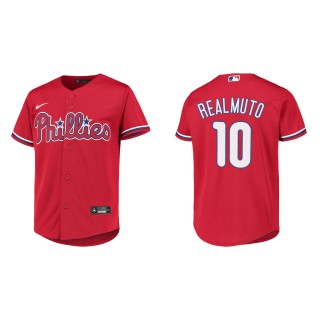 J.T. Realmuto Youth Philadelphia Phillies Red Replica Jersey
