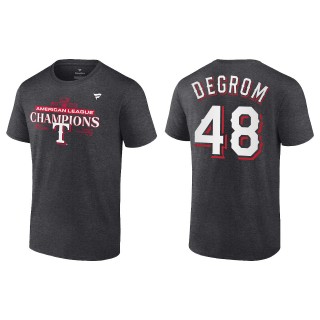 Jacob deGrom Texas Rangers Charcoal 2023 American League Champions T-Shirt
