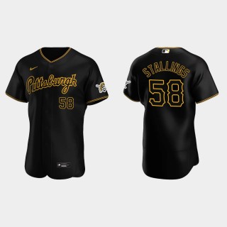 Jacob Stallings Pittsburgh Pirates Authentic Alternate Jersey - Black