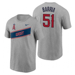 Jaime Barria Angels 2021 Little League Classic Gray T-Shirt