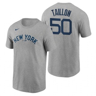 Jameson Taillon Yankees 2021 Field of Dreams Gray Tee