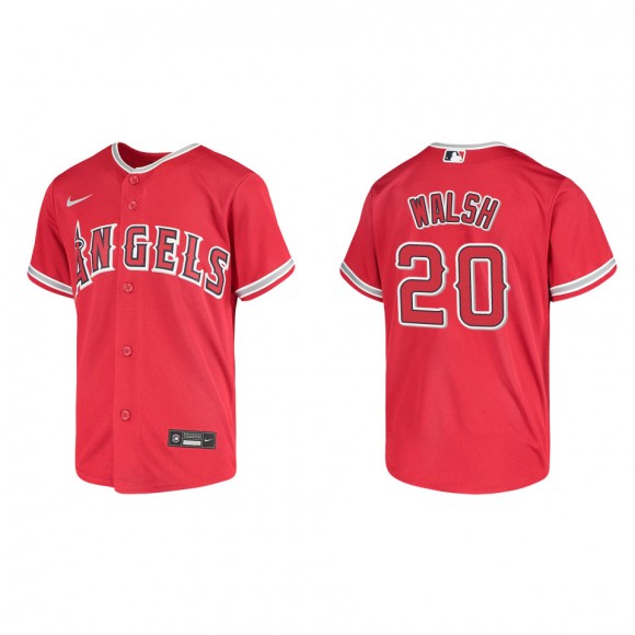 Jared Walsh Youth Los Angeles Angels Red Replica Jersey