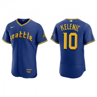 Jarred Kelenic Seattle Mariners Royal 2023 City Connect Authentic Jersey