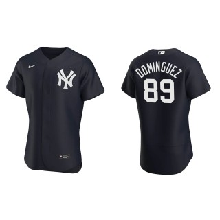 Jasson Dominguez New York Yankees Navy Authentic Alternate Jersey