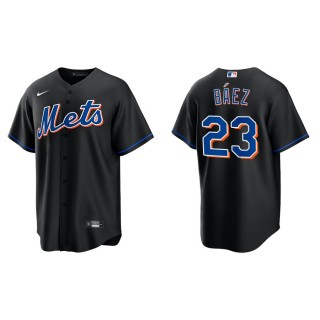 Javier Baez New York Mets Black Alternate Replica Jersey