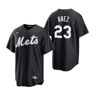 Javier Baez Mets Nike Black White Replica Jersey