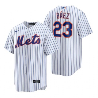 New York Mets Javier Baez Nike White Replica Home Jersey