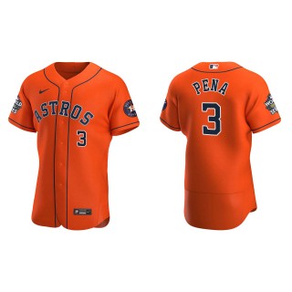 Jeremy Pena Houston Astros Orange 2022 World Series Alternate Authentic Jersey