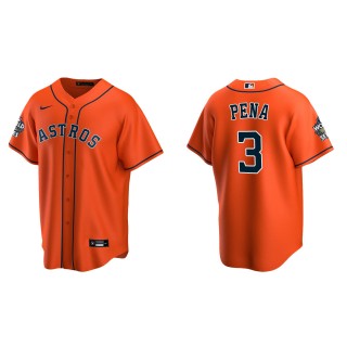 Jeremy Pena Houston Astros Orange 2022 World Series Alternate Replica Jersey