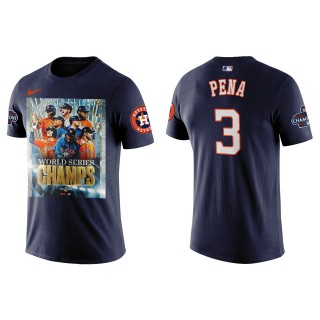 Jeremy Pena Houston Astros Navy 2022 World Series Champions Graphic T-Shirt