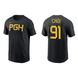 Ji-Man Choi Pittsburgh Pirates Black City Connect Wordmark T-Shirt