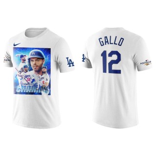 Joey Gallo Los Angeles Dodgers White 2022 NL West Division Champions T-Shirt