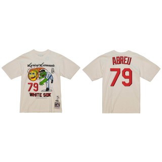 Jose Abreu Chicago White Sox Lyrical Lemonade x M&N Cream T-Shirt