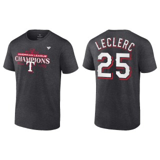 Jose Leclerc Texas Rangers Charcoal 2023 American League Champions T-Shirt