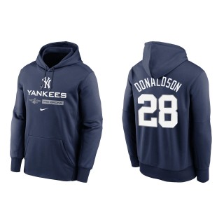Josh Donaldson New York Yankees Navy 2022 Postseason Authentic Collection Dugout Pullover Hoodie