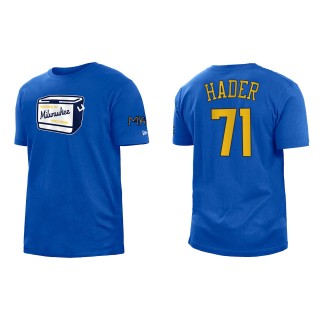 Josh Hader Brewers Royal 2022 City Connect T-Shirt