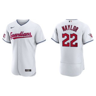 Josh Naylor Cleveland Guardians White Home Authentic Jersey